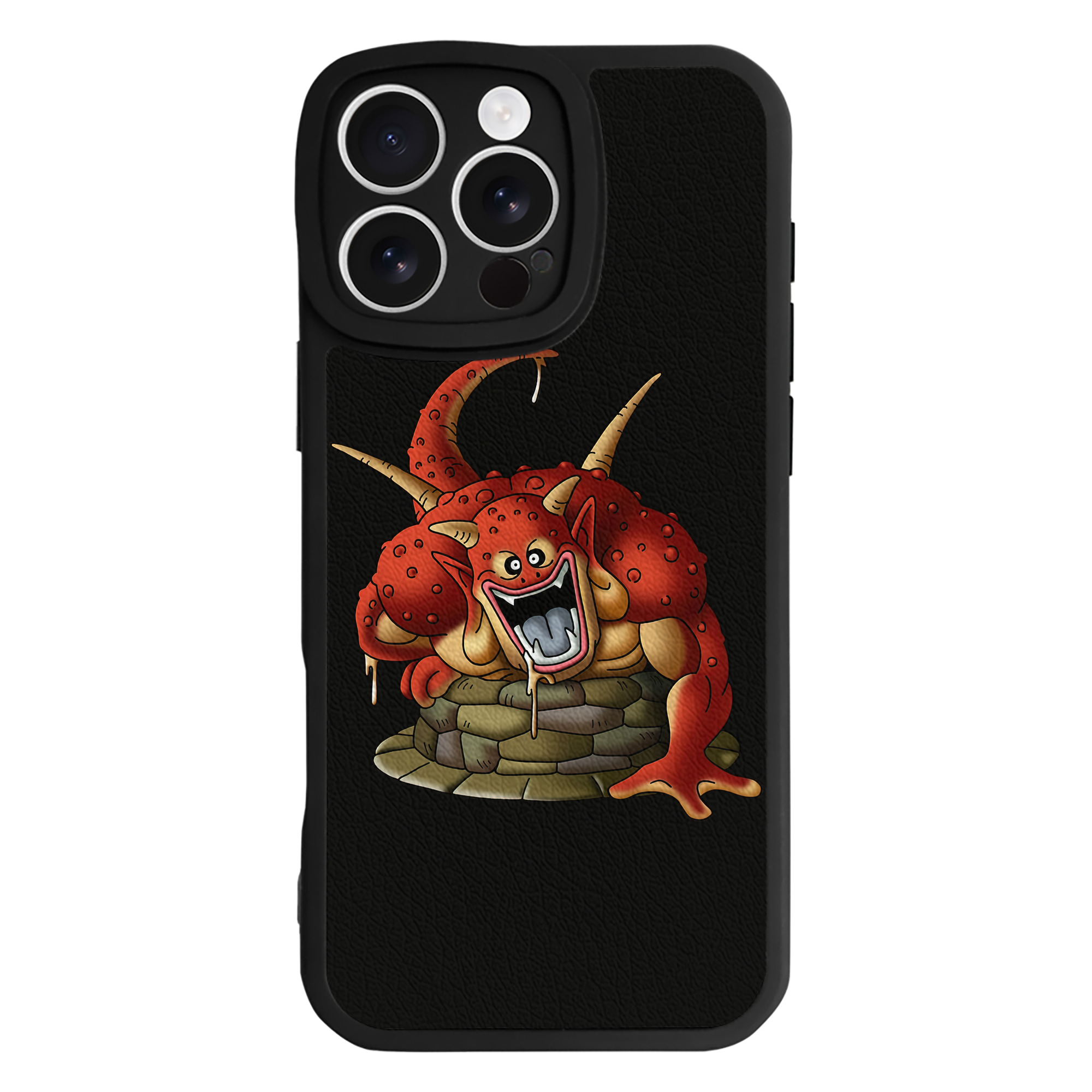 （画像用） ドラゴンクエスト Doragon Kuesuto Dragon Quest 【iPhone 16シリーズ対応】シリコンスマホケース（レザー調） 材質：シリコン